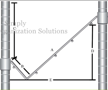 slanted tilt shelving units