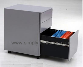 25 inch 3 drawers mobile pedestal file cabinet
