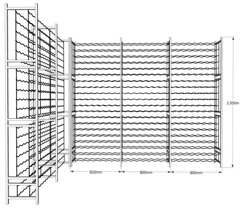 stainless steel wine rack