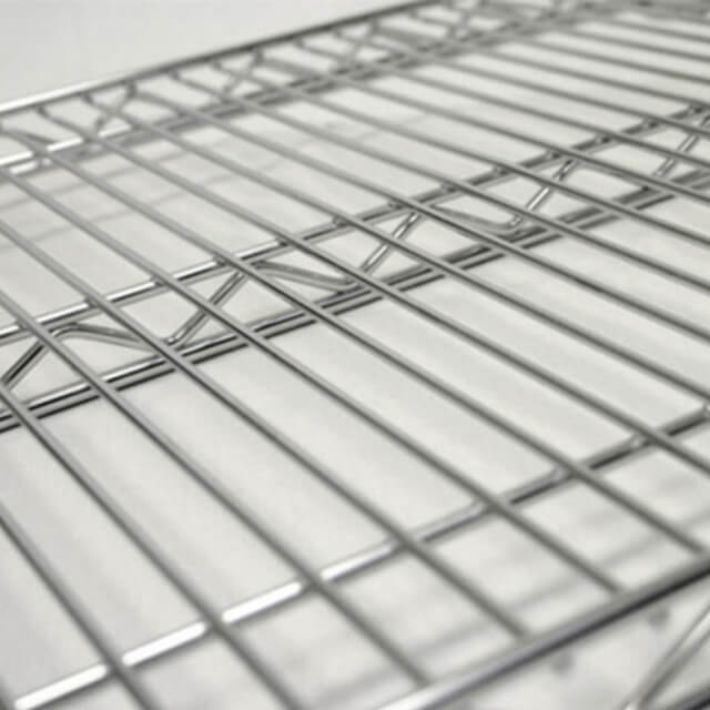 Chrome wire storage shelving units 24 inches deep