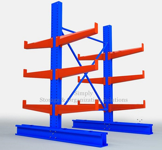 Long Metal Tubes Cantilever Racking Solutions Surface Spray