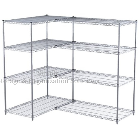 S hook wire shelf connectors for add on units