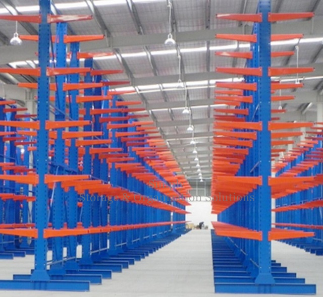 Long Metal Tubes Cantilever Racking Solutions Surface Spray