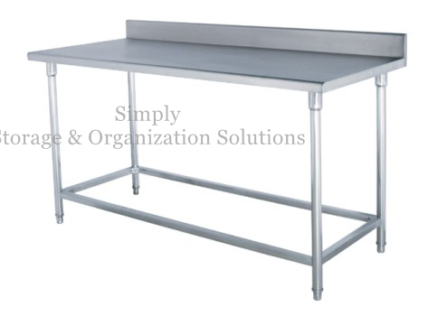 Heavy Gauge Stainless Steel Commercial Work Table with Undershelf