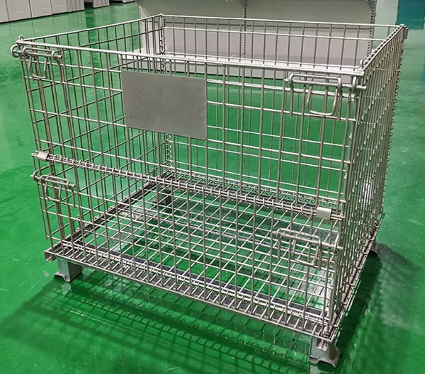 Durable Mesh 50 x 50 Folding Wire Container 48x40x42 Loading 1000lbs 