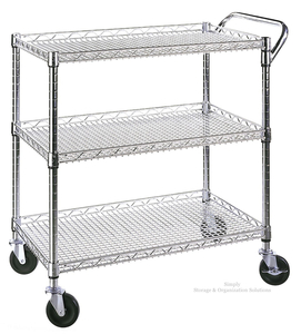 Classics Commercial-Grade 3-Tier Restaurant Service Utility Cart