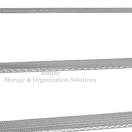 4 Shelf Chrome Steel Shelving Unit Beverage Snacks Storage Organizer Rack 14" X 42"