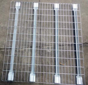 Galvanized Flared Shape Wire Mesh Decking Panels Euro Style RAL System