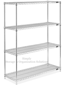 Galvanized Storage Rack Adjustable Metal Shelving Units for Food Processing