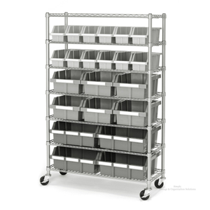 Kitchen Classified Storage 7-Tier 22 Bins Rack Shelf 36" W X 14" D X 60" H
